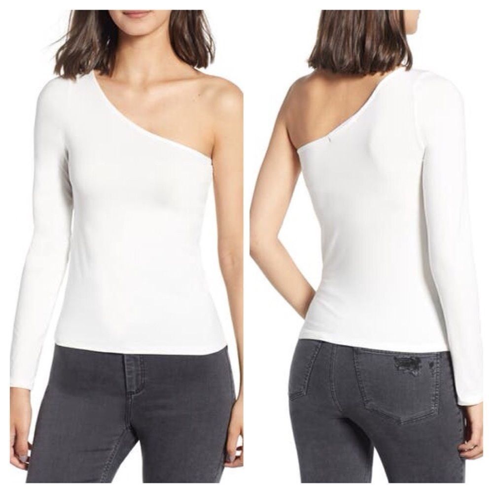 Project Social T Second Skin One-Shoulder Top